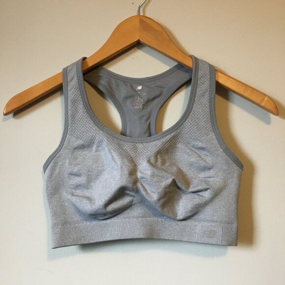 New Balance Padded Racerback Sports Bra M - Picture 2 of 9
